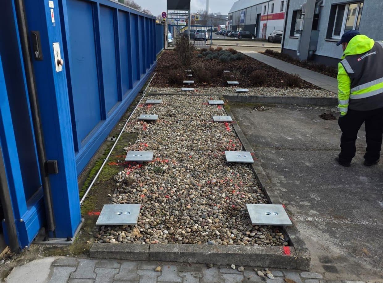 Bodenschrauben Installation 2